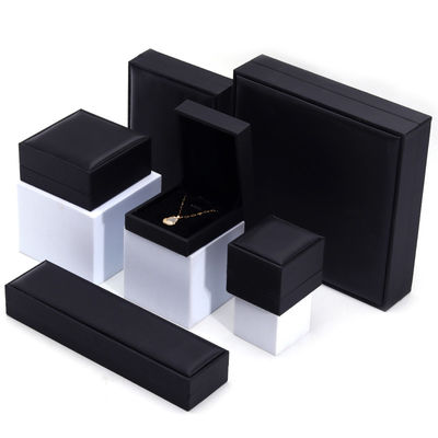 kopen OEM Graan Textured Noble Luxury PU Leather Jewelry Box Case Voor opslagverpakking online manufacture