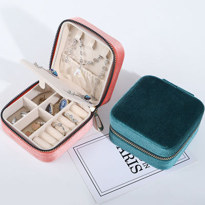 Velvet Juwelen opslagdoos voor aangepaste grootte oorbellen halsketting ring display oplossing