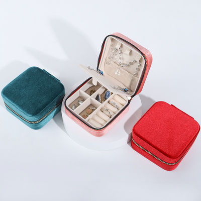 Velvet Juwelen opslagdoos voor aangepaste grootte oorbellen halsketting ring display oplossing