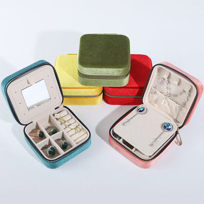 Velvet Juwelen opslagdoos voor aangepaste grootte oorbellen halsketting ring display oplossing
