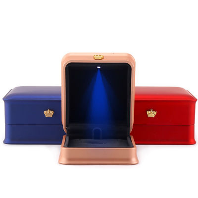 Multicolor LED Armband Halsketting Ring Box met Plastic Velvet Materiaal van Hanhong