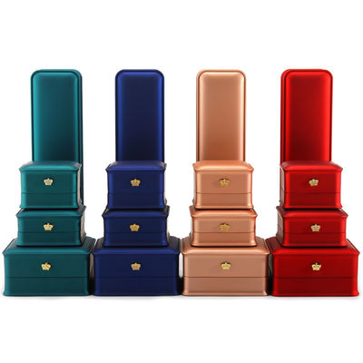 Multicolor LED Armband Halsketting Ring Box met Plastic Velvet Materiaal van Hanhong
