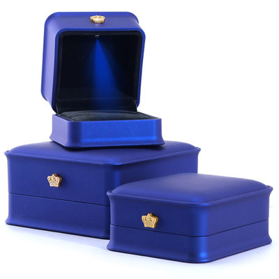 Custom luxe kroon juwelen verpakkingsdoos met LED licht en handgemaakte nieuwste ontwerp