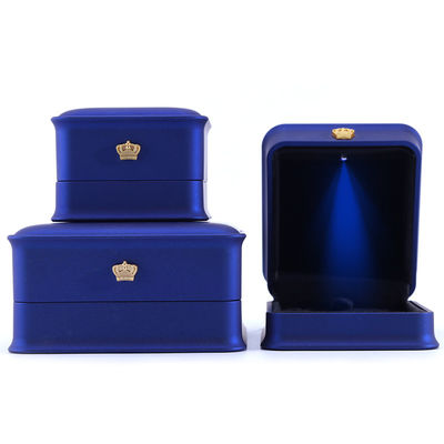 Custom luxe kroon juwelen verpakkingsdoos met LED licht en handgemaakte nieuwste ontwerp