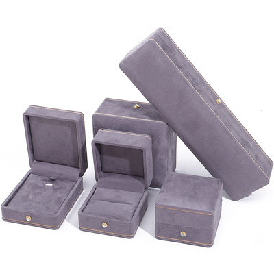 Rectangle Handgemaakte Custom Logo Juwelen Verpakking voor Luxe Grijs Armband Ketting
