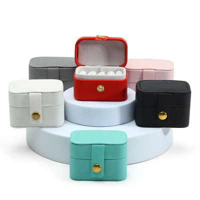 kopen Leer sieraden koffer draagbare mini reisorganisator voor ring oorbel halsketting opslag online manufacture