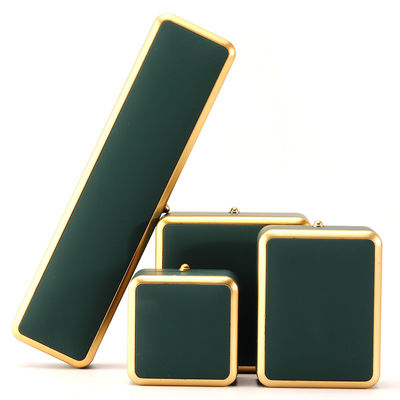 Vierkante groene LED sieraden doos voor luxe verpakking van halskettingen en ringen aanpasbaar