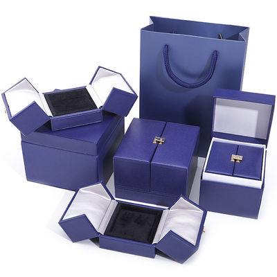 kopen Dubbele deur opslag fluweel sieraden doos voor nieuwste stijl verpakking van luxe accessoires online manufacture