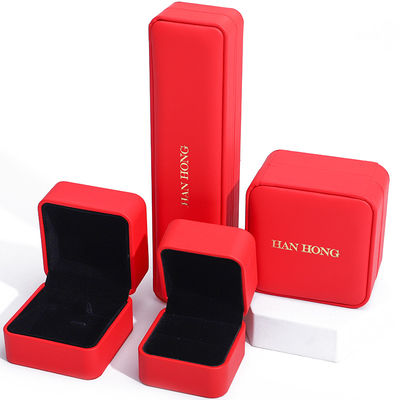 Custom Luxury Velvet Jewelry Packaging Box voor halsketting en armband opslag van Hanhong