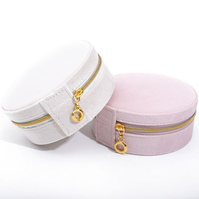 Velvet sieraden opslagdoos voor aangepaste logo oorbellen halskettingen en ringen verpakking