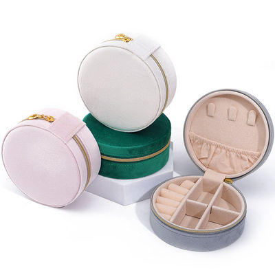 Velvet sieraden opslagdoos voor aangepaste logo oorbellen halskettingen en ringen verpakking
