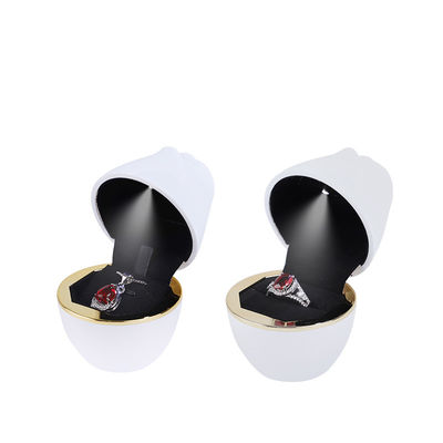 Wit LED licht sieraden verpakkingsdoos voor halsketting ring en armband 2022 Rose Design