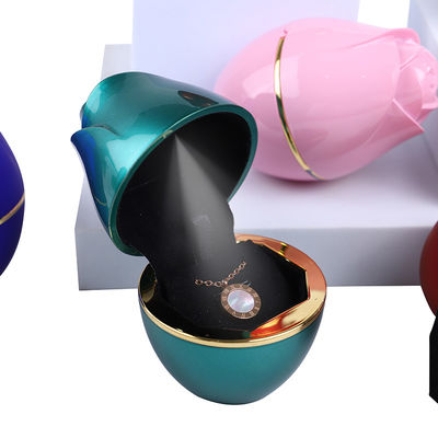 Wit LED licht sieraden verpakkingsdoos voor halsketting ring en armband 2022 Rose Design