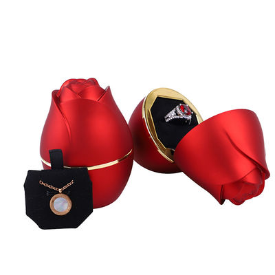 Wit LED licht sieraden verpakkingsdoos voor halsketting ring en armband 2022 Rose Design