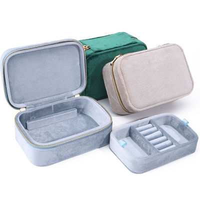 kopen Elegant fluweel juwelen opslag voor aangepaste oorbellen halskettingen en ringen nieuwste stijl online manufacture