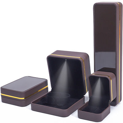 Han Hong rechthoekige sieraden doos met LED licht en fluweel bekleding Luxe accessoires