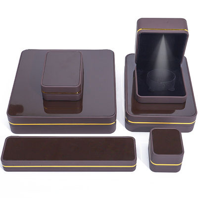 Han Hong rechthoekige sieraden doos met LED licht en fluweel bekleding Luxe accessoires