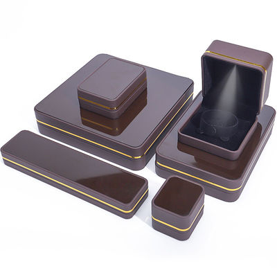 Han Hong rechthoekige sieraden doos met LED licht en fluweel bekleding Luxe accessoires