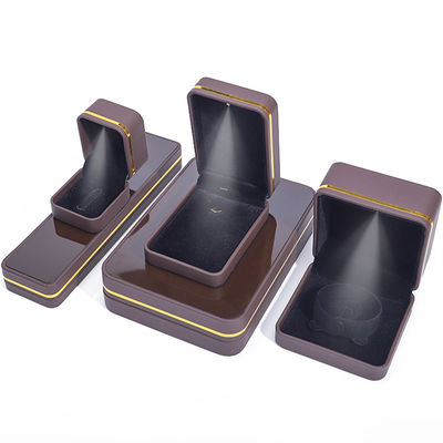 Han Hong rechthoekige sieraden doos met LED licht en fluweel bekleding Luxe accessoires