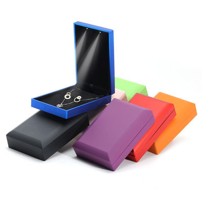 Hanhong Custom Logo Spray Paint Juwelen Verpakkingsdoos voor oorbellen Halsketting Ring LED Set