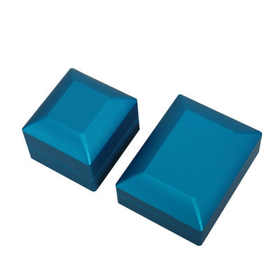 Rechthoek maat Blauwe LED Ring Juwelen Doos voor Oornissen Halsketting Armband