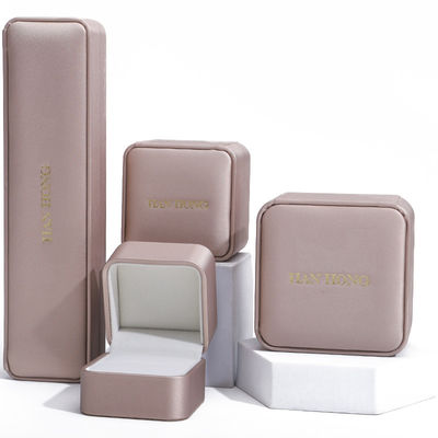 Champagne Gold PU Leer Juwelen Verpakkingsdoos Luxe maat