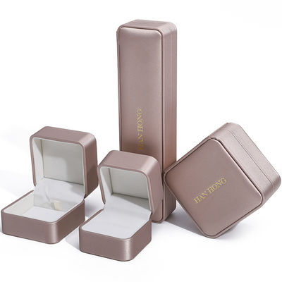 Champagne Gold PU Leer Juwelen Verpakkingsdoos Luxe maat
