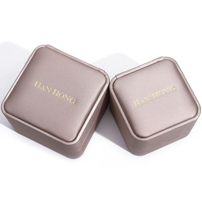Champagne Gold PU Leer Juwelen Verpakkingsdoos Luxe maat