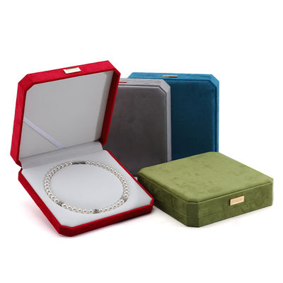 Custom verpakking fluweel parel set metalen display stand voor kleine zaak sieraden kluis