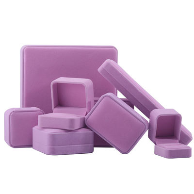 Nieuwste Roze Fluweel Juwelen Doos voor Op maat gemaakte grootte Stud Oorbellen Juwelen Verpakking
