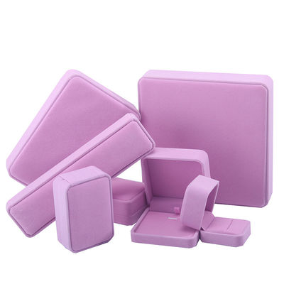 Nieuwste Roze Fluweel Juwelen Doos voor Op maat gemaakte grootte Stud Oorbellen Juwelen Verpakking