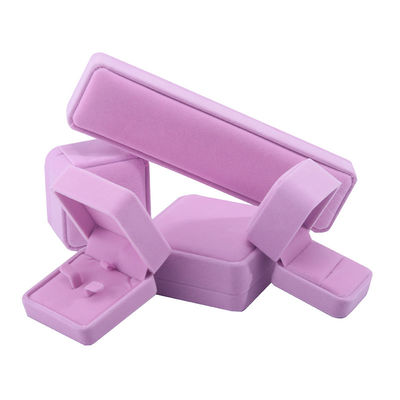 Nieuwste Roze Fluweel Juwelen Doos voor Op maat gemaakte grootte Stud Oorbellen Juwelen Verpakking
