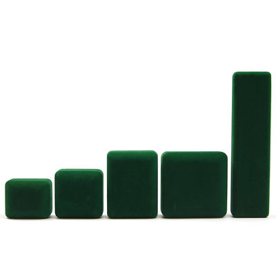 Groene sieraden doos Custom LED fluweel sieraden pakket met luxe en Custom Ring Box