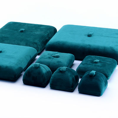 elegante dubbele sieradendoos met hoogwaardig groen fluweel, sieradendoos met logo