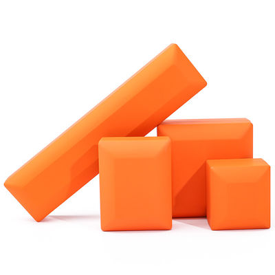 Gepersonaliseerde maat Handgemaakte oranje LED Ring Juwelen doos voor aangepaste logo en wit licht