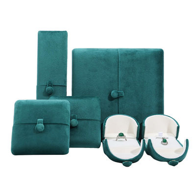 Zacht Custom Logo Halsketting Ring Gift Box Fluwelen Kleur Juwelen Doos van Hanhong