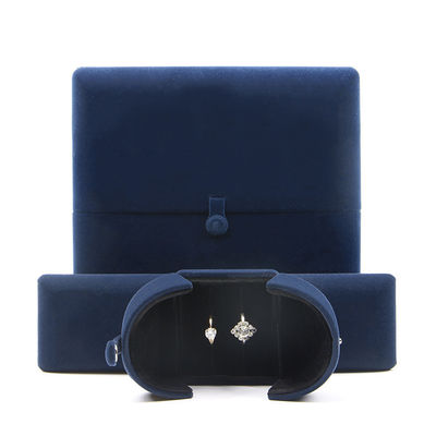Zacht Custom Logo Halsketting Ring Gift Box Fluwelen Kleur Juwelen Doos van Hanhong