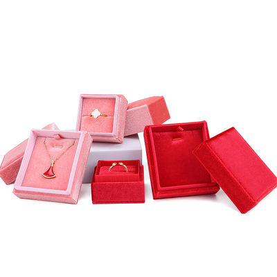 Klanten logo Hanhong fluweel sieraden display cadeaubon voor op maat gemaakte verlovingen