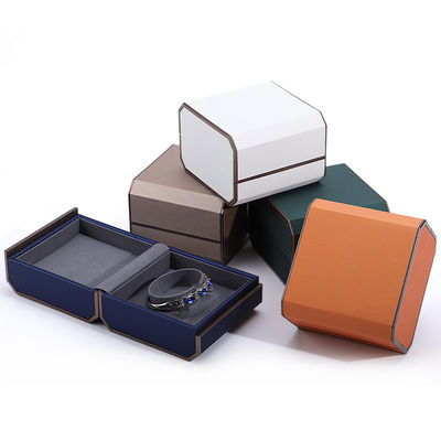 Op maat gemaakte, elegante sieraden verpakkingsdoos in PU-leer voor ringen, halskettingen en armbanden