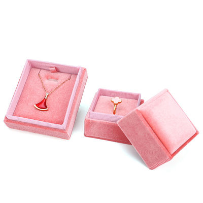 Velvets sieraden cadeau doos voor Hanhong Luxury Custom Wedding en Verloving