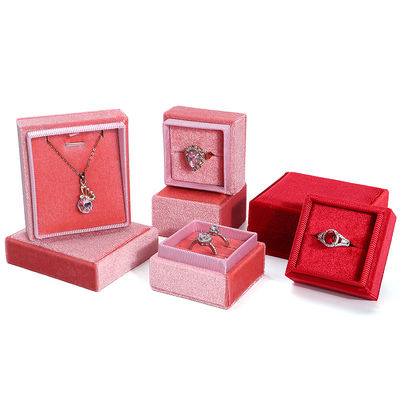 Velvets sieraden cadeau doos voor Hanhong Luxury Custom Wedding en Verloving