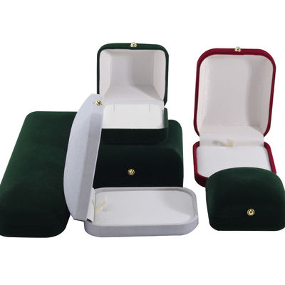 Hanhong Custom Logo Flocked Rectangle Juwelen Pakket voor Armband Halsketting Oorbellen