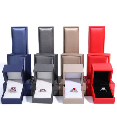 Klantenlogo Hanhong Juwelen Verpakkingsdoos Luxe Lederen Ring Halsketting Juwelendoos