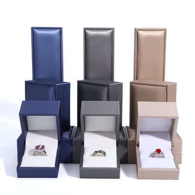 Klantenlogo Hanhong Juwelen Verpakkingsdoos Luxe Lederen Ring Halsketting Juwelendoos