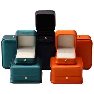 Gepersonaliseerde Hanhong 2023 Luxe Gift Ring Juwelen Doos Verpakking Warm Stamping Logo Doos