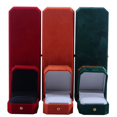 kopen Gepersonaliseerde fluweel sieraden verpakkingsdoos voor trouwgeschenken oorbellen en ringen van Hanhong online manufacture