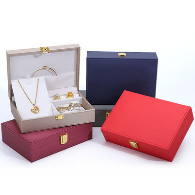 kopen Klantenlogo Hanhong PU Lederen sieraden doos voor ringen oorbellen hangers en halskettingen online manufacture