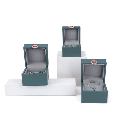 Juwelen Pakket Hanhong Vierbladeren Klee Luxe PU Lederen Ringdoos met Custom Logo