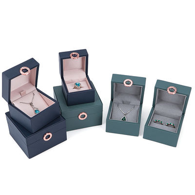 Juwelen Pakket Hanhong Vierbladeren Klee Luxe PU Lederen Ringdoos met Custom Logo