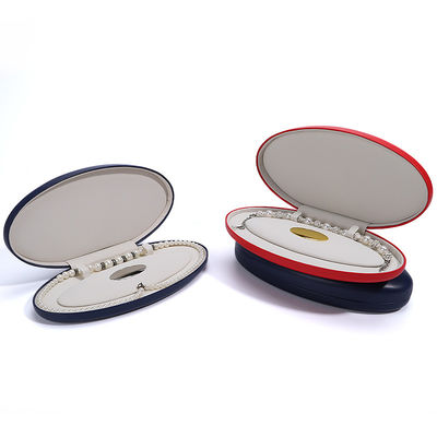 Custom logo juwelen verpakkingsdoos voor ring en halsketting armband opslag Hanhong PU leer